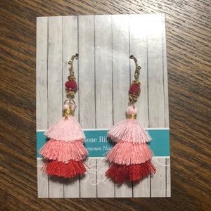 Ombré tassel earrings